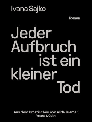 cover image of Jeder Aufbruch ist ein kleiner Tod